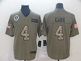 Nike Raiders 4 Derek Carr 2019 Olive Camo Salute To Service Limited Jersey,baseball caps,new era cap wholesale,wholesale hats